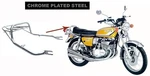 Suzuki GT380 R/j/k/l/m/a/b Rear Fender Mud Guard Seat Grab Bumper Rack S012. Fixed Price $99.90.