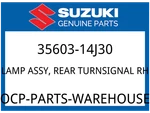 Suzuki Oem Part 35603-14J30 Lamp Assy,rear Turnsignal, Rh. Fixed Price $102.94.