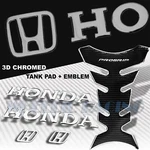 Chromed Pro Grip Fuel Tank PAD+6" Honda 3D Logo+letter Fairing Emblem Sticker. Fixed Price $26.88.
