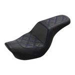Rider Passenger Seat For Dyna Street Bob Wide Glide Fat 2006-2017 Blue. Fixed Price $305.99.