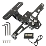 New Motorcycle Fender Eliminator Kit License Plate Holder W/led Tail Light Black. Fixed Price $18.07.