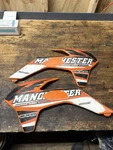 2013-2016 Ktm 125 250 300 350 Sxf Excf Polisport Radiator Scoops Shrouds. Fixed Price $29.99.