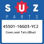 45501-16G03-YC2 Suzuki Cover,seat Tail,r(blue) 4550116G03YC2, New Genuine Oem Pa. Fixed Price $231.54.