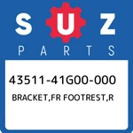 43511-41G00-000 Suzuki Bracket,fr Footrest,r 4351141G00000, New Genuine Oem Part. Fixed Price $125.29.