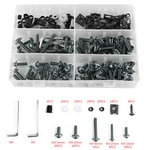 177PCS Sportbikes Motorcycle Fairing Bolts Kit M5/M6 Fastener Screws Titan-color. Fixed Price $29.78.
