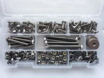 Assorted Stainless Steel Fastener Set: 1/4 Tap Bolt Kit With Nuts & Washers. Fixed Price $66.56.