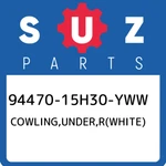 94470-15H30-YWW Suzuki Cowling,under,r(white) 9447015H30YWW, New Genuine Oem Par. Fixed Price $355.85.