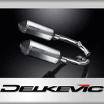 Honda RVT1000R 2000-01 Delkevic Slip 10" X-oval Titanium Exhaust Muffler Kit. Fixed Price $573.95.