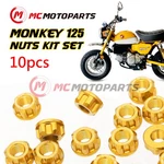 Billet Sprocket Shock Front Rear Axle Nuts Gold For Honda Monkey 125 2022 23 24. Fixed Price $43.48.