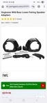 Lower Fairing Speaker Mounts 2014-2022 Harley Touring Twin-cooled Or Oil-cooled. Fixed Price $160.00.