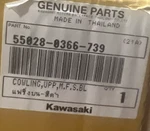 Kawasaki Oem 55028-0366-739 Cowlinguppm.f.s.bla. Fixed Price $328.98.