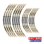 Brown Dirt Bike Wheel Rim Stickers For Kawasaki KX125 KX250 KX450. Fixed Price $32.04.