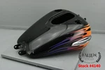 2013 Harley Dyna Switchback Fuel Gas Tank Vivid Black / Vinyl Flames #4140. Fixed Price $494.44.