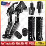 Us For Yamaha FZ1 FZ6R FZ8 Fazer Handlebar Grips Cap + Brake Clutch Levers. Fixed Price $53.35.