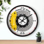 Yellow Brake Rotor Clock Wall Power Of Stop, Workshop Racing D Cor. Fixed Price $48.99.