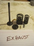 82-83 Yamaha Vision XZ550 Exhaust Valve, Springs, Retainer, Washer, Assembly. Fixed Price $15.00.