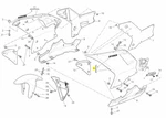 New Oem Ducati Upper Half-fairing Left Black #48012493BK. Fixed Price $748.00.