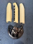 1997- 2000 Honda CR125R CR250 CR500 Oem Left Right Front Fork Guards Disc. Fixed Price $30.00.