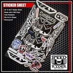 Race Sponsor Fly Sticker Logo Decal Black White Blue Red Motorcycle Bike. Fixed Price $10.82.