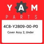 4C8-Y2809-00-P0 Yamaha Cover Assy 2, Under 4C8Y280900P0, New Genuine Oem Part. Fixed Price $576.00.