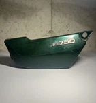 1976-1979 Kawasaki KZ750 Green Left Side Panel Cover Cowl Fairing. Fixed Price $60.00.