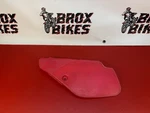 1993 Honda CR80R Left Side Plastic Panel Cover Nuclear Red. Fixed Price $150.00.