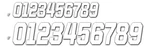 Dcor Race Series Individual Numbers 4IN. - NO.2 White Motorcycle Atv/utv. Fixed Price $16.38.