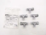 5 Pack Parker 8 R6X-S 1/2" Triple-lok 37 Flare Jic Tube Swivel Run Tee. Fixed Price $23.99.