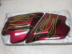 Harley '05 Cvo Touring Models Sidecovers, 66619-05BWJ, 66670-05BWJ New #3916. Fixed Price $150.00.