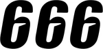Dcor 45-29-6 Slash Number Plate #6 Black 6". Fixed Price $13.95.