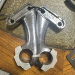 Harley Roadglide Fairing Mount Brackets Lower To Crashbar 58454-04. Fixed Price $98.00.