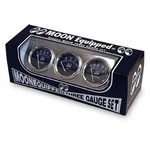 Moon Equipped 3 Gauge Set Classic Hot Rod Look. Fixed Price $110.00.