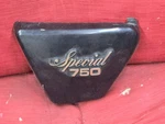 79 Yamaha Special XS750 Side Cover Left With Emblem Good Shape. Fixed Price $40.00.