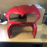 98--01 Honda VFR800 Interceptor Oem Front Upper Cowl #64210-MBG-000ZA Damaged. Fixed Price $59.50.