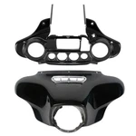 Vivid Black Outer & Inner Batwing Fairings Fit For Harley Street Glide 2014-2024. Fixed Price $249.80.