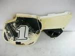 1985 Yamaha Right Side Cover Number Plate & Airbox Ahrma. Fixed Price $188.00.