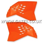 Ktm 125SX 2007-2010 Orange Radiator Scoops Motocross Mx Plastics. Fixed Price $53.57.