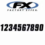 Factory Effex 02-4473 Standard Numbers 8IN. Black For Graphics Gq. Fixed Price $14.43.