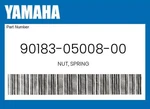 Yamaha Genuine Nut, Spring 90183-05008-00. Fixed Price $9.34.