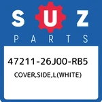 47211-26J00-RB5 Suzuki Cover,side,l(white) 4721126J00RB5, New Genuine Oem Part. Fixed Price $365.87.