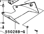 2006-2011 Kawasaki Ninja ZX-14 Lower Rear Cowling Fairing Ebony 55028-0063-H8. Fixed Price $56.20.