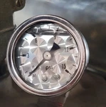Mooneyes Direct Fit 15LB Pressure Gauge Liquid Filled Drag Racing Hot Rod. Fixed Price $59.99.