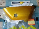 Nos 47111-26000-176 TS50 1971 Genuine Suzuki Gold Right Hand Frame Cover. Fixed Price $96.43.