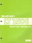 Nos Genuine Suzuki Dealer Service/repair Manuals (2) LT250E/EF 1985-1986. Fixed Price $55.99.