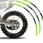 Green Dirtproof 21"F&18"R Rim Wheel Sticker P03B For Kawasaki Klx 300R 2020-2021. Fixed Price $44.00.
