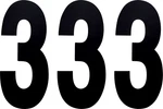 Factory Effex 02-4473 Fx Number -black 8". Fixed Price $9.95.