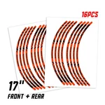 Orange Wild Wheel Sticker 17 Inch Rim For Honda CB650F 14 15 16 18 19 20. Fixed Price $29.84.