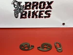 1982 Honda Rear Wheel Axle Chain Adjusters. Fixed Price $15.00.