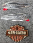 Oem Harley-davidson Dyna Switchback Gas Fuel Tank Emblems Set 14100062/14100063. Fixed Price $125.00.