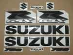 Stickers For Suzuki Gsx-r 750 Custom Stealth Black Decals Set Graphics Kit K6 K7. Fixed Price $94.95.
